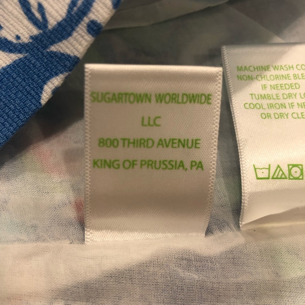 Lilly Pulitzer Tate Mini Skirt in Bay Blue Coasting Print - Size 4 - Picture 5 of 12